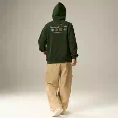 ZMOH Letter Print Hoodie