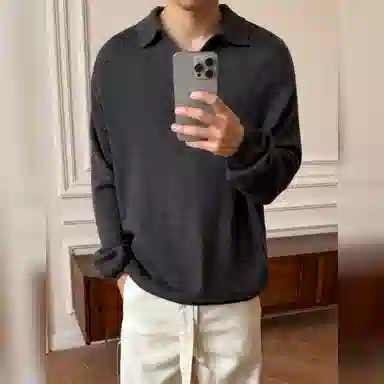 haonanhuang Sweater Black