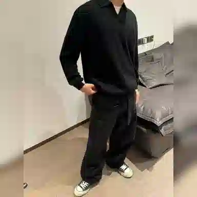 haonanhuang Sweater Black