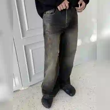 haonanhuang Vintage Flare Jeans Black