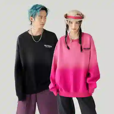 GOLFCROSS Vintage Gradient Embroidered Sweatshirt