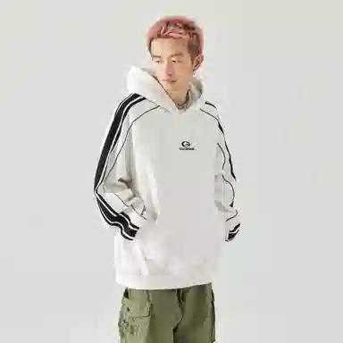 GOLFCROSS Vintage Striped Hoodie