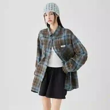 GOLFCROSS Retro Plaid Shirt