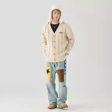 GOLFCROSS V-Neck Cardigan