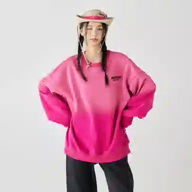 GOLFCROSS Vintage Gradient Embroidered Sweatshirt