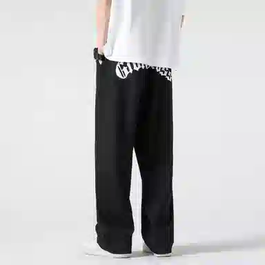 GOLFCROSS Pentagon Letter Print Straight Casual Pants