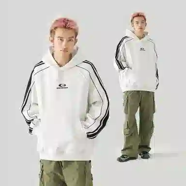 GOLFCROSS Vintage Striped Hoodie