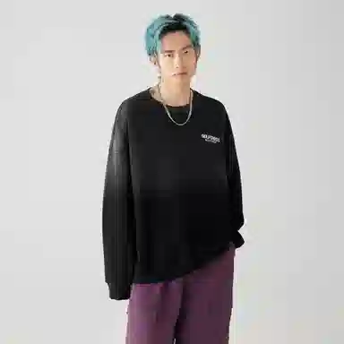 GOLFCROSS Vintage Gradient Embroidered Sweatshirt