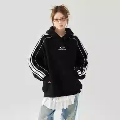 GOLFCROSS Vintage Striped Hoodie