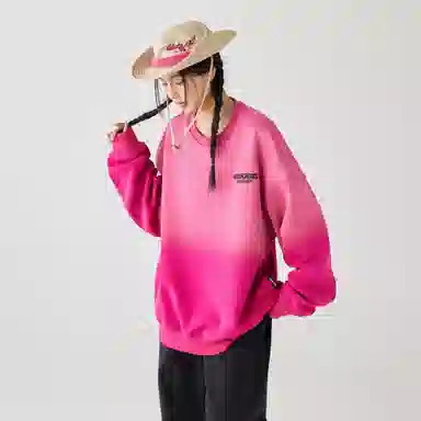 GOLFCROSS Vintage Gradient Embroidered Sweatshirt