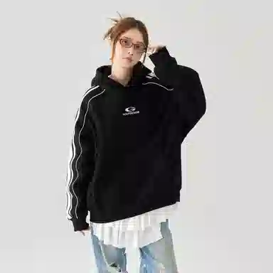 GOLFCROSS Vintage Striped Hoodie