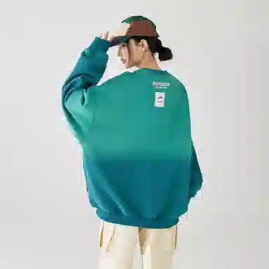 GOLFCROSS Vintage Gradient Embroidered Sweatshirt