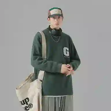 GOLFCROSS Logo Embroidered Pullover Sweater