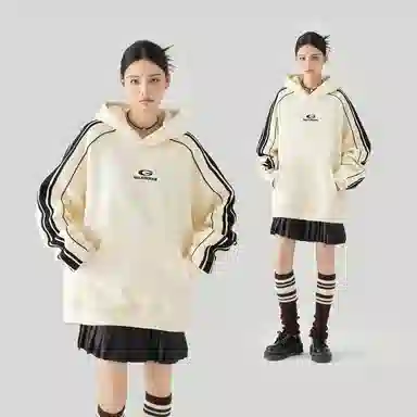 GOLFCROSS Vintage Striped Hoodie