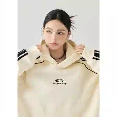 GOLFCROSS Vintage Striped Hoodie