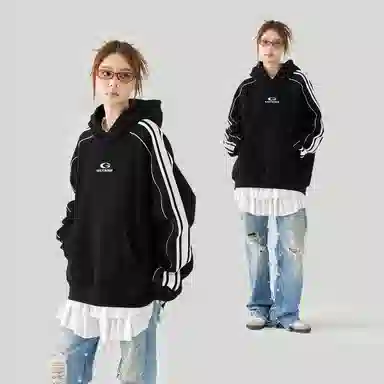 GOLFCROSS Vintage Striped Hoodie