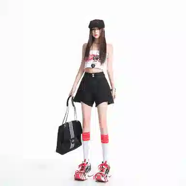 拾籍 热裤简约通勤牛仔短裙 女款