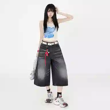 拾籍 休闲百搭简约通勤牛仔裤 女款