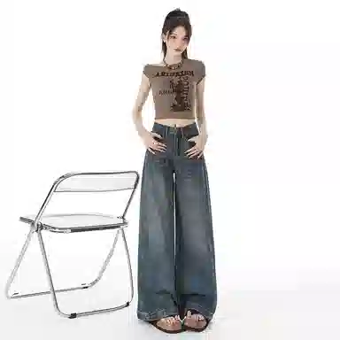 拾籍 时尚舒适休闲简约牛仔裤 女款