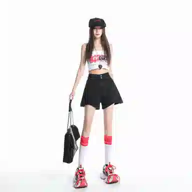 拾籍 热裤简约通勤牛仔短裙 女款