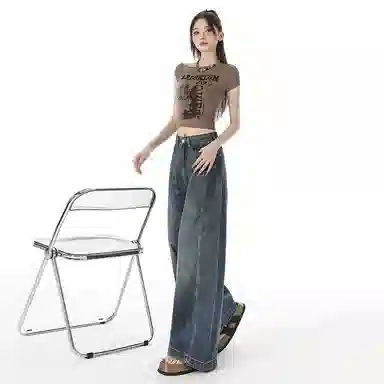 拾籍 时尚舒适休闲简约牛仔裤 女款