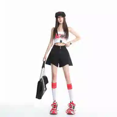 拾籍 热裤简约通勤牛仔短裙 女款