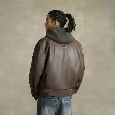 BONELESS Vintage Washed Leather Jacket