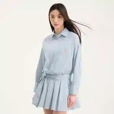 BONELESS Dress Blue Stripes