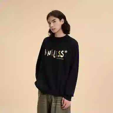 BONELESS Logo Pullover Black