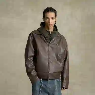 BONELESS Vintage Washed Leather Jacket