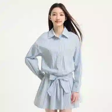 BONELESS Dress Blue Stripes