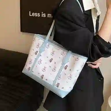 NOMK Tote Bag Blue Pink