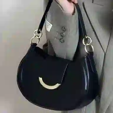 NOMK Black Saddle Bag