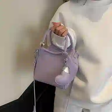 NOMK Litchi Texture Shoulder Bag