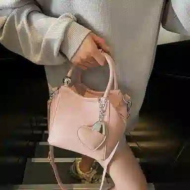 NOMK Litchi Texture Shoulder Bag