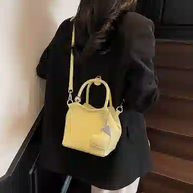 NOMK Litchi Texture Shoulder Bag