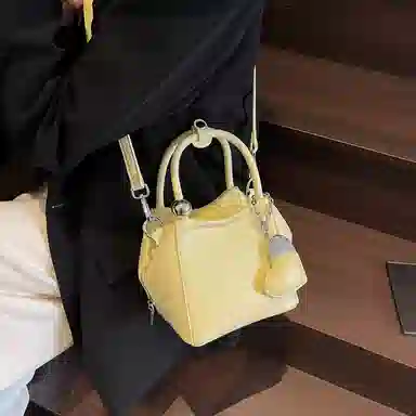 NOMK Litchi Texture Shoulder Bag