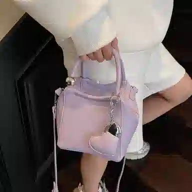 NOMK Litchi Texture Shoulder Bag