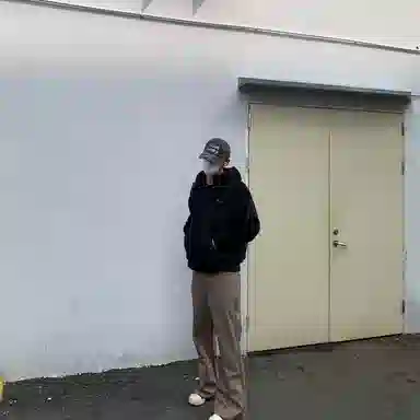 COVERNAT Fleece Logo Hoodie Black