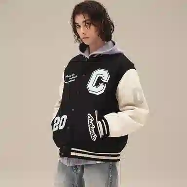 COVERNAT Varsity Jacket Navy