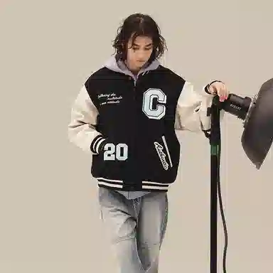 COVERNAT Varsity Jacket Navy