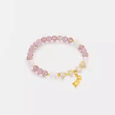 曼卡龙 甜蜜暴击 精致好物天然 草莓晶 手串 女款