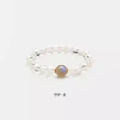 曼卡龙 五行守护·金#好运天然 白水晶 手串 女款