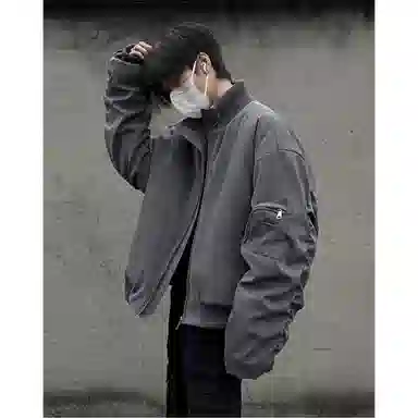 虫小绿 高街潮流飞行员短款加棉保暖棒球服夹克 男女同款