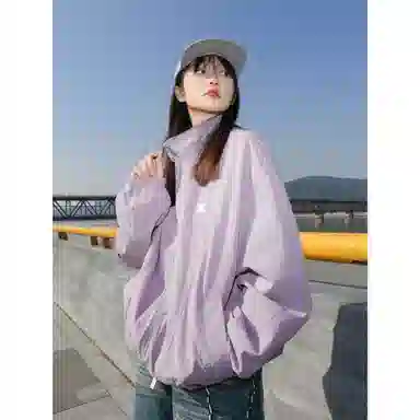 虫小绿 多风格情侣休闲运动拉链领服饰夹克 男女同款