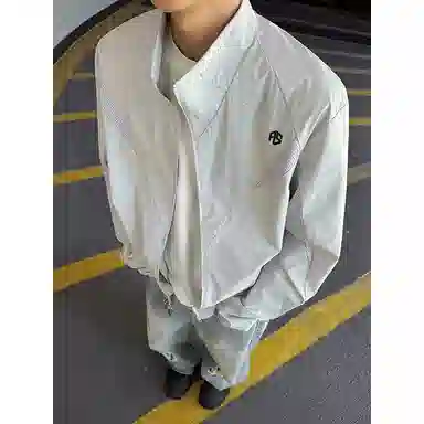 虫小绿 美式高街网眼设计感轻薄透气户外机能中性穿搭纯色基础款百搭宽松凉感休闲长袖夹克 男女同款
