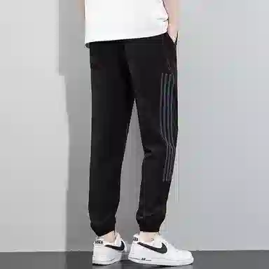 虫小绿 凉感宽松舒适透气百搭潮牌运动时尚九分束脚休闲裤 男女同款