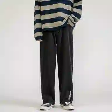 虫小绿 高街潮牌时尚百搭运动宽松休闲裤 男款
