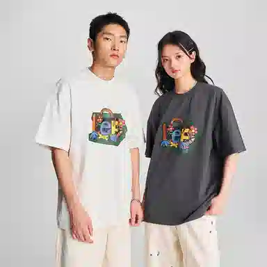 Lee X Melting Sadness FW24 Printed Tee Iron Gray