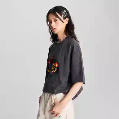 Lee X Melting Sadness FW24 Printed Tee Iron Gray